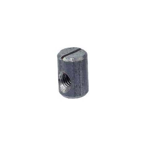 Ecrou cylindrique ø15 - Dimensions : Ø 15 x 16 - Entraxe : 9 mm - ITAR