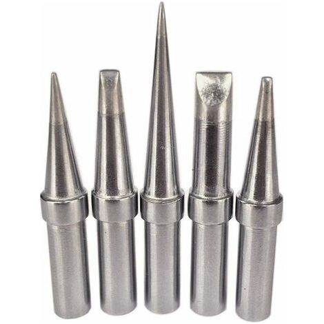 AIDUCHO Set of 5 Practical Replacement Lead-Free Soldering Iron Tips Eta Etb Etd Ets Ett For Weller Wesd51 Wesd50 Wcc100 (1/4)