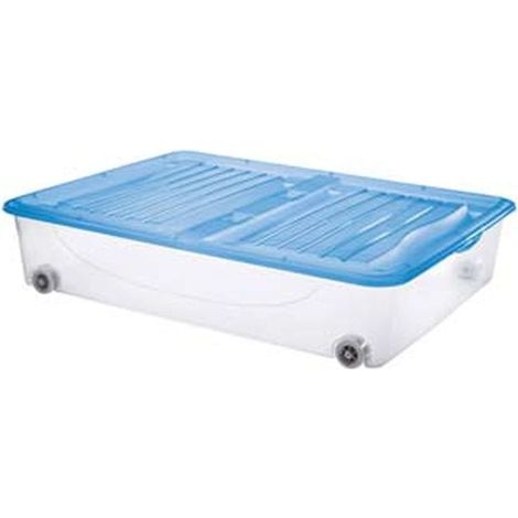 Contenitore dodo's stock-box con coperchio e ruote - cm.79x59x16,8h. lt.54