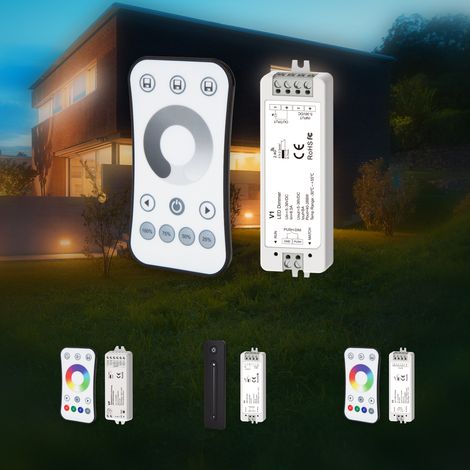 HEXIM LIGHT 5-36V LED Controller Dimmer RGB/W/CCT mit Fernbedienung Set (5-36V Dimmer Set 2, Dimmer) (1/5)