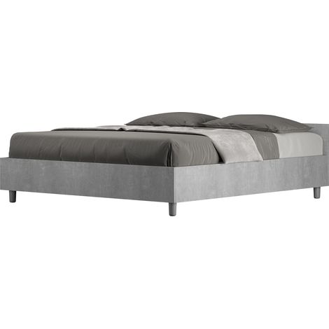 Letto contenitore 160x200 cemento Nuamo (1/5)