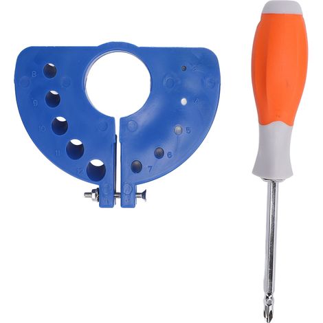 Affûteur forets multi taille ABS portable 3-12mm – Accessoire meulage avec tournevis meuleuse d'angle bleu, affûtage (1/5)