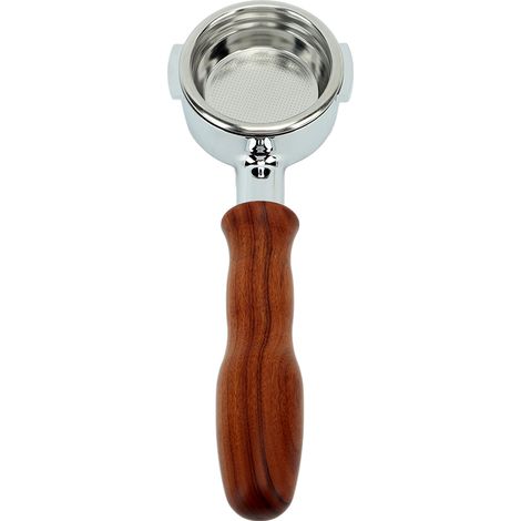 58-mm-E61-Siebträger ohne Boden, einlagig, für Kaffeemaschinen, Griff in säurerotem Ton, für Heimbaristas (1/5)