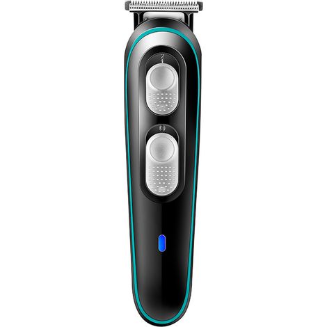 Tondeuse à cheveux électrique pour hommes, avec poignée ergonomique et micro-réglage, alimentation USB et 4 sabots de coupe. (1/5)