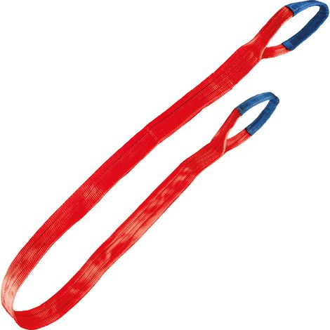 Gr .3 Meter HEBEBAND, WLL 5000 KG,rot rot lifting belt, WLL 5000 KG,red (1/2)