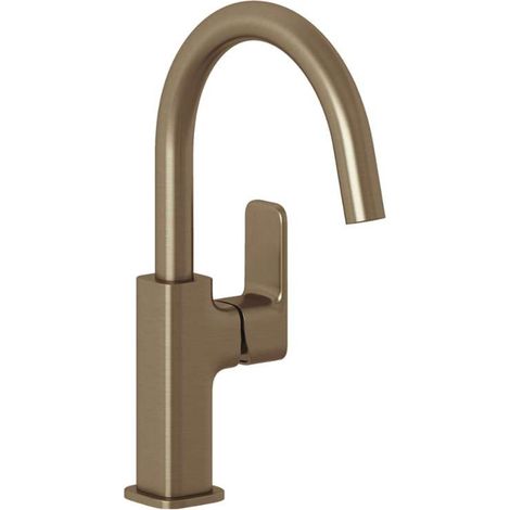KLUDI-RENON miscelatore monocomando per lavabo senza piletta di scarico - comando laterale Brushed Bronze, 42028N175 (1/2)