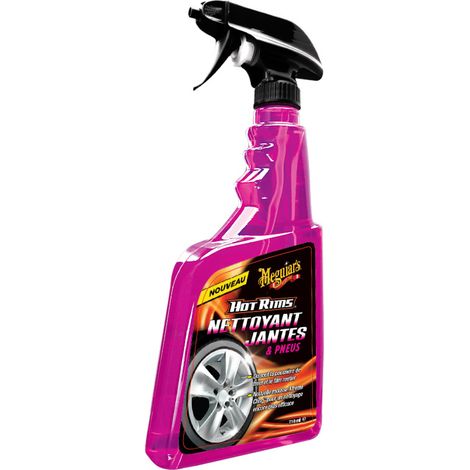 Nettoyant jantes 750ml – Efficace sur jantes à rayons, aluminium, peintes et chromées – Dissout poussière de freins – Brillance instantanée – Meguiars - G9524F