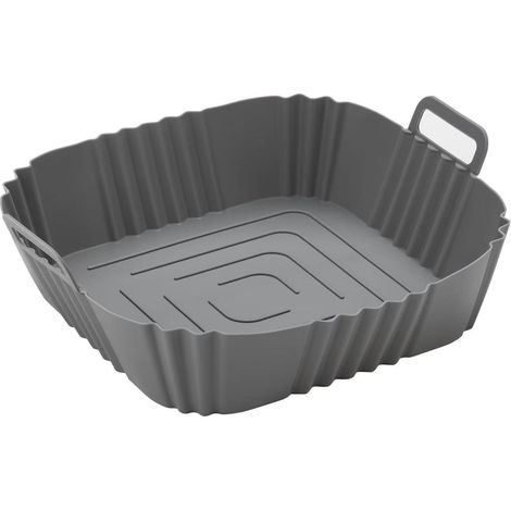 Accessoires pour friteuse à air chaud en silicone - Moules réutilisables - Antiadhésifs - Lot de 3 - 19 x 16,5 x 5 cm (1/5)