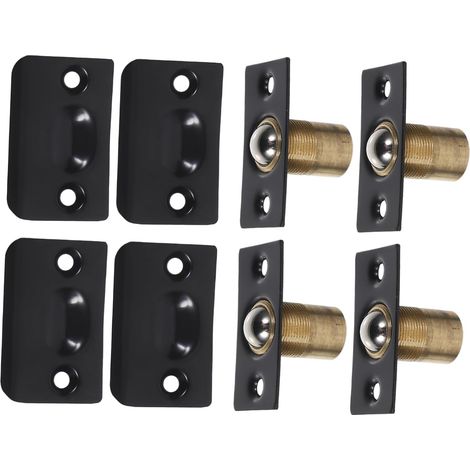 Loquet à bille réglable avec gâche en acier inoxydable, lot de 4 (1/5)