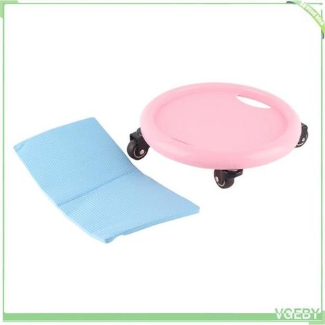 Disque d'entraînement abdominal - FAFEICY - Abs Fitness Trainer - 4 rouleaux silencieux - Rotation 360° - Tapis genoux inclus (1/5)