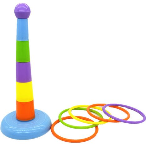 Pet Bird Ferrule Jeu Jouet Perroquet Intelligence Formation Anneaux Oiseaux À Mâcher Jouet Coloré Anneau pour Cockatiel Pet Interactive Fournitures Couleur Aléatoire