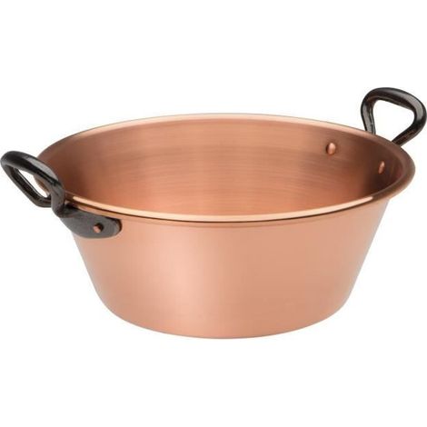 BAUMALU Cazo de mermelada de 26 cm cobre 12/10eme mangos de fundición