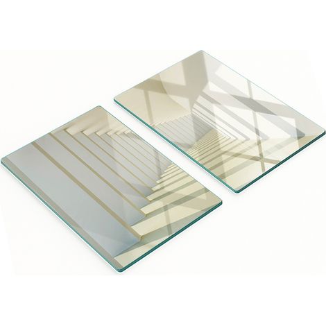Tavole decorative in vetro per servire snack in corridoio, 2x40x52 cm (1/5)