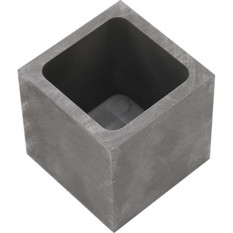 Creuset en graphite carré dense, robuste et durable, résistant à la corrosion, excellente conduction thermique, moule pour lingots en graphite (1/5)