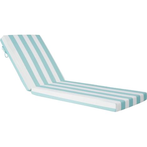 Coussin de Bain de Soleil, 203 x 66 cm, Coussin de Chaise Longue Jardin, Lot de 2, Imperméable Épais Résistant Décoloration, avec At (1/5)