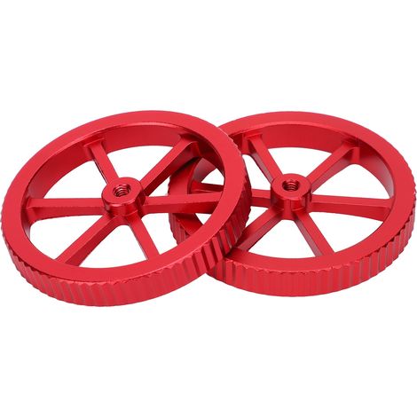 Écrous de nivellement pour imprimante 3D, accessoires de bricolage rouges, plaque de plateforme en métal, bouton de réglage manuel (1/5)