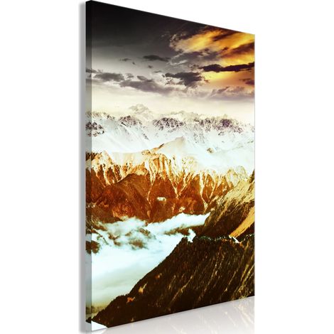 Dipinto - Montagne di rame (1 parte) verticale (1/3)