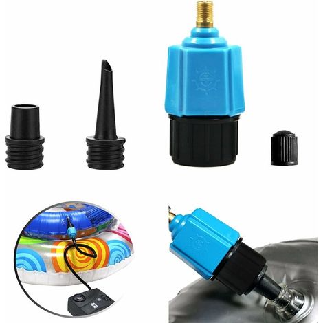 Kit d'adaptateurs de valve pour pneumatiques, bateaux et bouées accessoire destiné à l'entretien des équipements pneumatiques.-AquaForge (1/5)