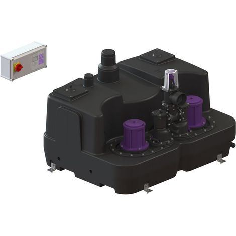 Kessel Hebeanlage Aqualift F XL 450 l Duo SPF 3000-S1, Schieber aus Kunststoff (1/2)