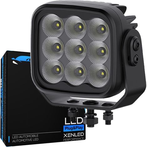 Phare LED Robuste 81W 9000Lms Heavy Duty 5" 126mm - XENLED - Éclairage large et puissant Homologué ECE (1/3)
