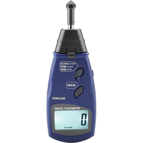 Tachymètre numérique, tachymètre professionnel sans contact avec contact laser avec précision de 2,5 à 99 999 tr/min, 5 chiffres 18 mm LCD numérique Tachymètre testeur de rotation Kit de tachymètre (1/5)