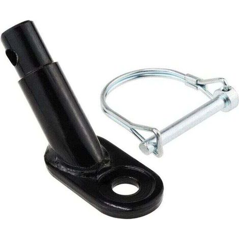 Attelage de remorque vélo coudé universel – Accessoire vélo pour remorques enfants/chien, avec mousqueton acier inoxydable