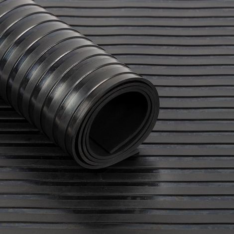 ETM – Rouleau en caoutchouc antidérapant 100 x 50 cm – Épaisseur 6 mm – Résistant à l'humidité et aux températures extrêmes – Pour applications industrielles - MM 100 X