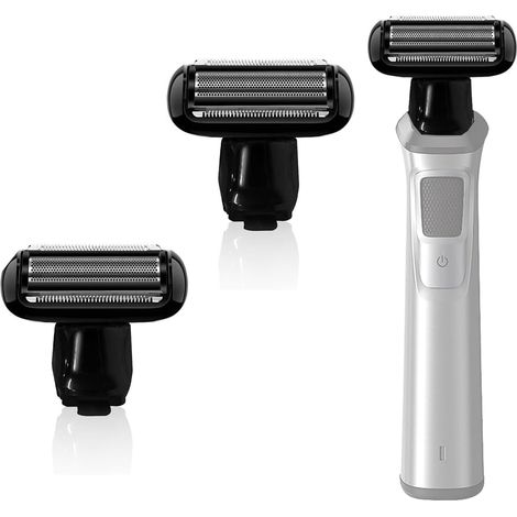 2 Pack Replacement Heads Compatible with Multigroomer All-in-One Series 3000/5000/7000/9000, Replacement Head for Grill Shaver (1/5)
