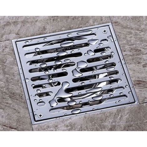 Siphon de sol carré - Unbrand - Acier inoxydable SUS 304 - Drain anti-odeur - Installation facile (1/5)