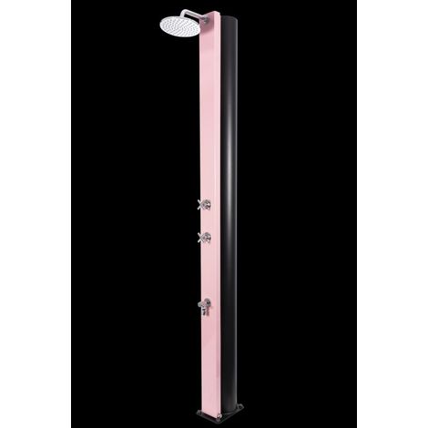Douche de piscine solaire CROSS Rose avec rince pieds 40L (1/5)