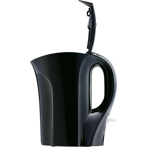 Bouilloire Électrique 1L – Bouilloire Compacte 800-1000W – Arrêt Automatique – Protection Ébullition À Sec – Plastique Noir – Idéal Maison Et Voyage
