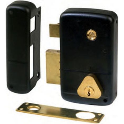 Serrure monopoint en applique verticale à fouillot 40mm gauche - CISA - 3005042000 (1/2)