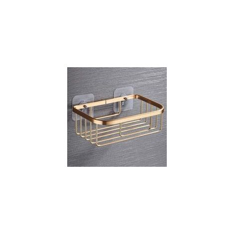 Étagère de salle de bain en acier inoxydable, support de rangement d'angle pour shampoing, savon, cosmétiques (1/4)