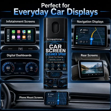 KineShineX Auto-Bildschirmreiniger-Spray – Reinigt Touchscreens von Navigationskonsolen, entfernt Fingerabdrücke und reinigt (1/5)