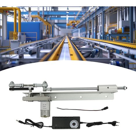 Actionneur linéaire de piston élévateur, DC 24 V 120 tr/min, moteur électrique linéaire, transmission télescopique réglable, moteur DIY avec régulateur de vitesse, course 3-15 cm (1/5)