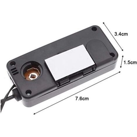 Thermometre Interieur Exterieur pour Voiture DC12V Thermomètre Numérique Thermomètre De Voiture Rétro-Éclairage Mini Thermomètre LCD Voiture À L'intérieur Thermomètre Extérieur Great Gift (bleu) (1/4)