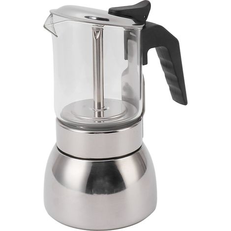 Cafetière portable multifonctionnelle à double valve en acier inoxydable résistant aux hautes températures, 300 ml, idéale pour la maison et les cafés. (1/5)