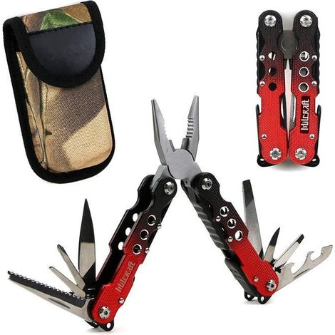 Pince Multifonction 14 en 1 Outil de Poche pour Pêche Survie Chasse (1/4)