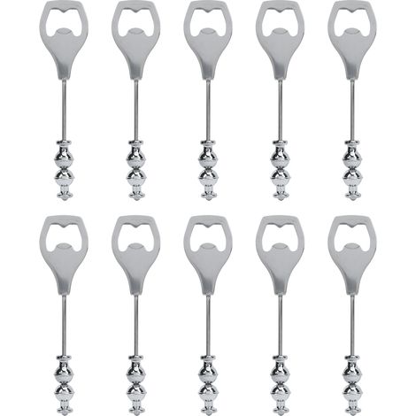 10Pcs Beadable Beer Opener Stainless Steel Decorative Beaded Bottle Opener for Party Gathering (1/5)