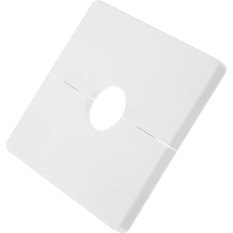Cache-trou Mural à Coller Pvc 22mm pour Bouche de Climatisation Blanc, Installation Facile et Pratique, Ambiance Estivale, Couvre Trou 22mm pour Tuyau Eau (1/5)