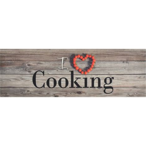 Maison Exclusive - Küchenteppich Waschbar Cooking Grau 60x180 cm