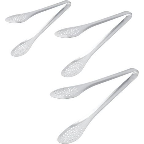 Pince Alimentaire - Acier Inoxydable Épaissi - Pour Barbecue Cuisine Service Buffet - 3 Pièces (1/4)