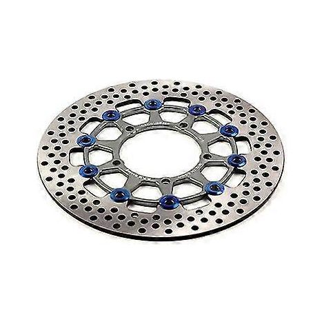 Disque de frein flottant universel pour moto CNC, 3 trous 260 x 70 mm / 5 trous 260 x 60 mm, compatible Honda et Yamaha - Titane 260 x 60 mm (1/5)