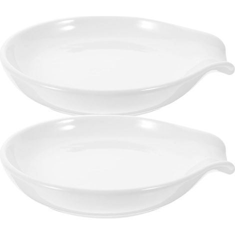 2-teiliges Keramik-Küchenlöffelset, eleganter Löffelhalter für den Tisch, praktisches Herdplattenzubehör und Dekoration