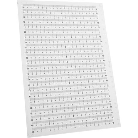 SHINEOFI Lot de 20 rubans mesure adhésifs en plastique (1/5)
