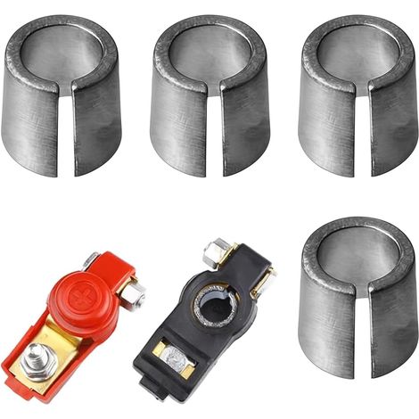 Adaptateurs de Cosses de Batterie pour Camping-Car, Bateau et Voiture Douilles de Pôles en Argent Anti-Corrosion (1/5)
