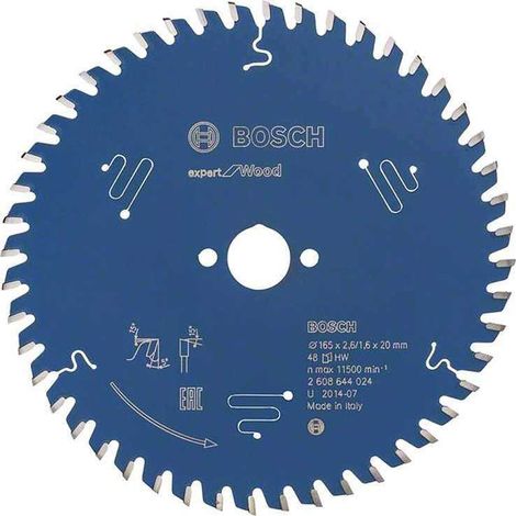 Bosch Expert for Wood Hoja de sierra circular 165 mm 48 dientes