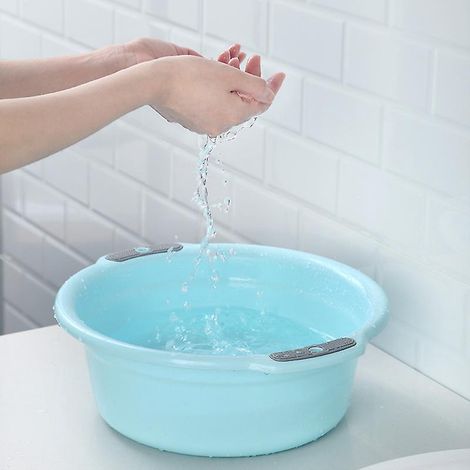 bleu 20.5  30  10.5 Cm Bassin D'eau Paissi Bassin En Plastique Lavabo Grand Binaural Mnage Bb Adulte Bassin  Linge Bain De Pieds Petit Bassin