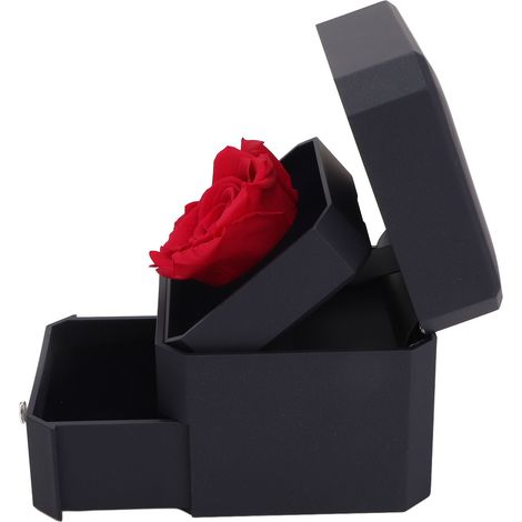 Boîte à Bijoux Rose avec Tiroir - Coffret Cadeau Portable pour Anniversaire et Fêtes (1/5)