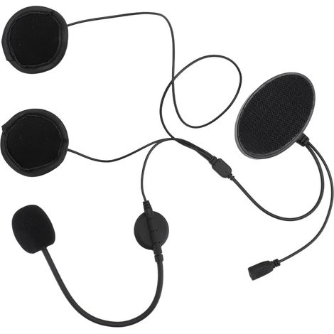 Casque Bluetooth moto avec son stéréo HiFi, compatible GPS, mains libres, musique et appels, étanche, gros bouton, Bluetooth 5.0 (1/5)